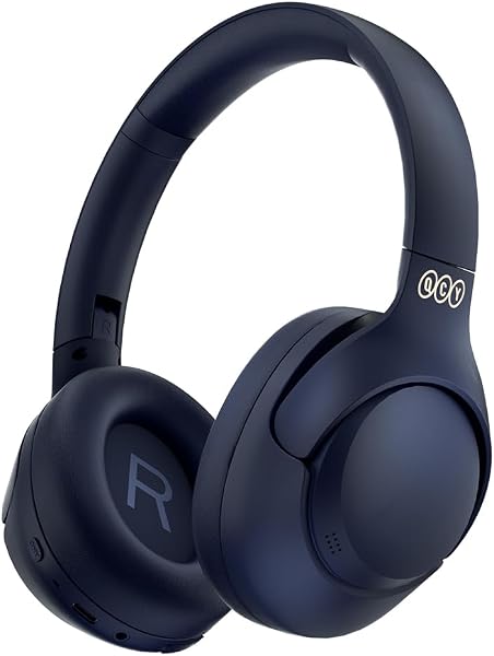 Fone de Ouvido Bluetooth QCY H3 ANC, Cancelamento de Ruído Ativo Headphone Bluetooth 5.4 Headset com Microfone, Certificação Hi-Res Audio, Conexão Multipontos, 60 horas reprodução