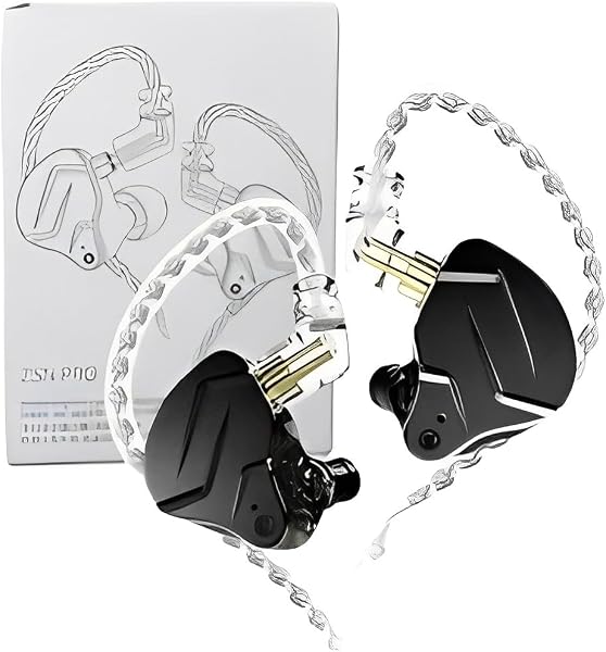 Fone de Ouvido Profissional KZ ZSN Pro X Intra-auricular, Driver Híbrido, Cabo Destacável, Original - Excelência em Som para Músicos e Cantores - Modelo 2024 - AlverSun (PRETO)