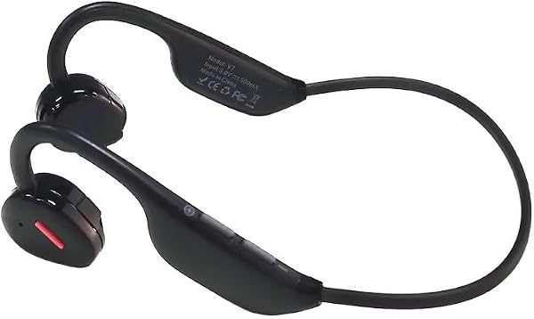 Fones de Ouvido Bluetooth por Condução Ossea à Prova d'Água com Microfone e Cancelamento de Ruído - Esportivos e Resistente - Premium ABL.Store PEI 851- (Preto)