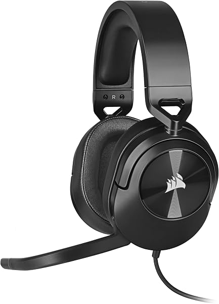 Headset Gamer Corsair HS55 Surround com Som Surround Dolby Audio 7.1, Microfone Cardioide Destacável, Compatível com PC, PS5, Xbox, Switch e Mobile