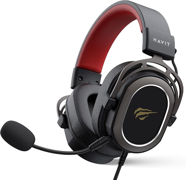 Headset Gamer Havit H2008d com Microfone, Drivers de 50mm, Conexão P2 e USB, Design Over-Ear