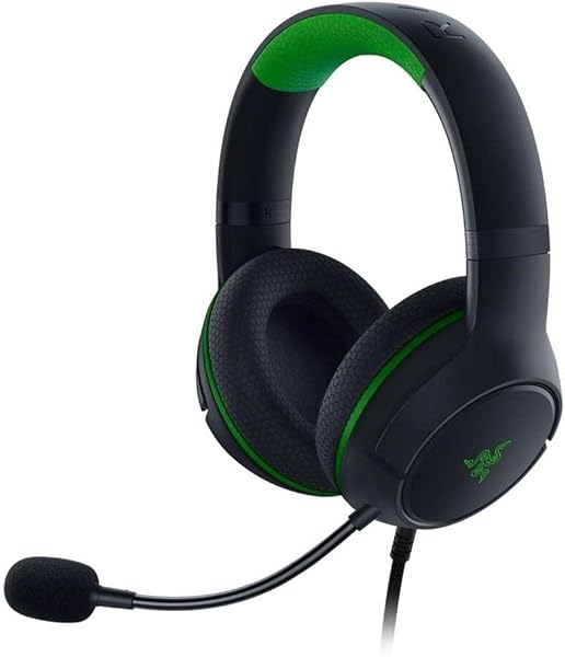 Headset Gamer Razer Kaira X, Console e PC, Drivers 50mm, P2, Preto e Verde - RZ04-03970100-R3U1