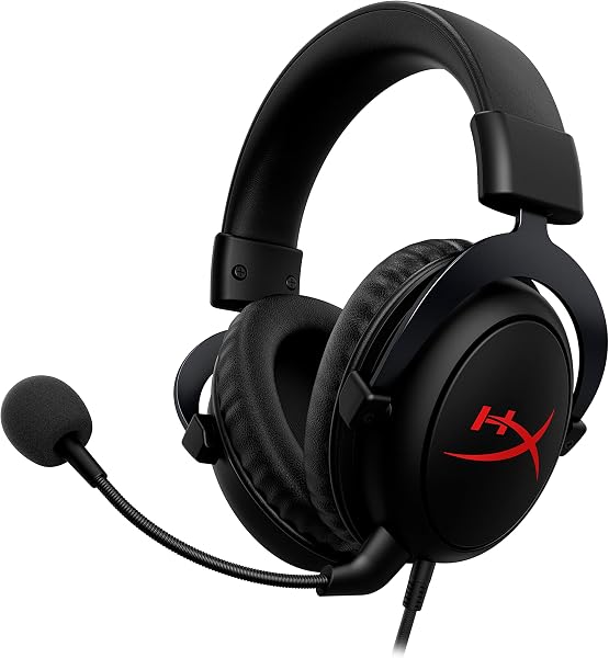 Headset HyperX Cloud Core Gamer com Microfone Destacável, Drivers de 53mm, Estrutura de Alumínio, Compatível com PC, PS4/PS5, Xbox e Switch