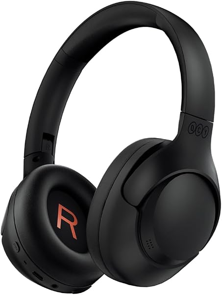 QCY H3 ANC Fone de Ouvido Bluetooth, Cancelamento de Ruído Ativo Headphone Bluetooth 5.4 Headset com Microfone, Certificação Hi-Res Audio, Conexão Multipontos, 60 horas reprodução, Preto