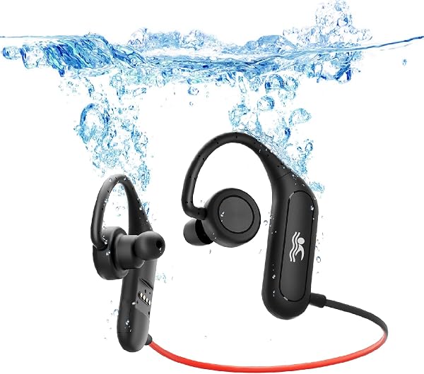 SXDYSYL Fones de ouvido à prova d'água para natação, fones de ouvido intra-auriculares estéreo IPX8, reprodutor de música à prova d'água MP3 de 32 GB, tempo de reprodução de 16h, reprodutor de MP3
