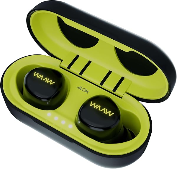 WAAW by ALOK Fone de Ouvido MOB 100EB sem Fio Bluetooth, Intra-Auricular com Microfone e Toque inteligente
